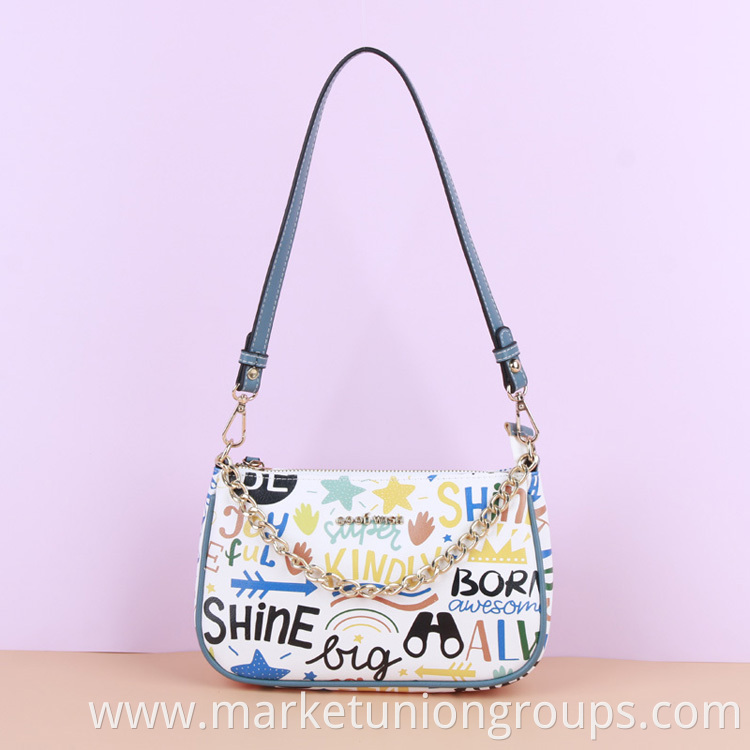 Brand Manufactures China Fashion Leather Bags Women Handbags 2020 Ladies Bag with Digital Printing